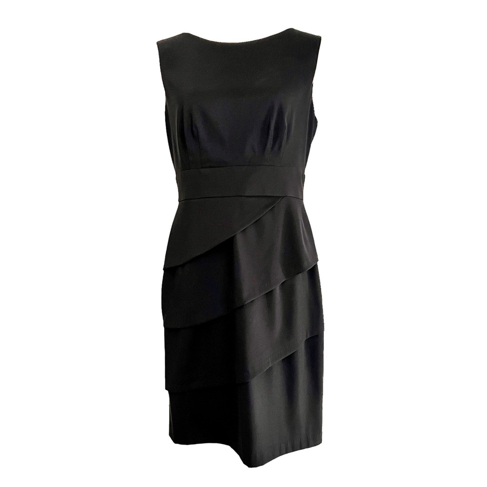 connected apparel Black Knee-length Sleeveless Dress - 10